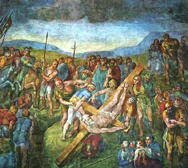 Michelangelo Buonarroti Martyrdom of St Peter